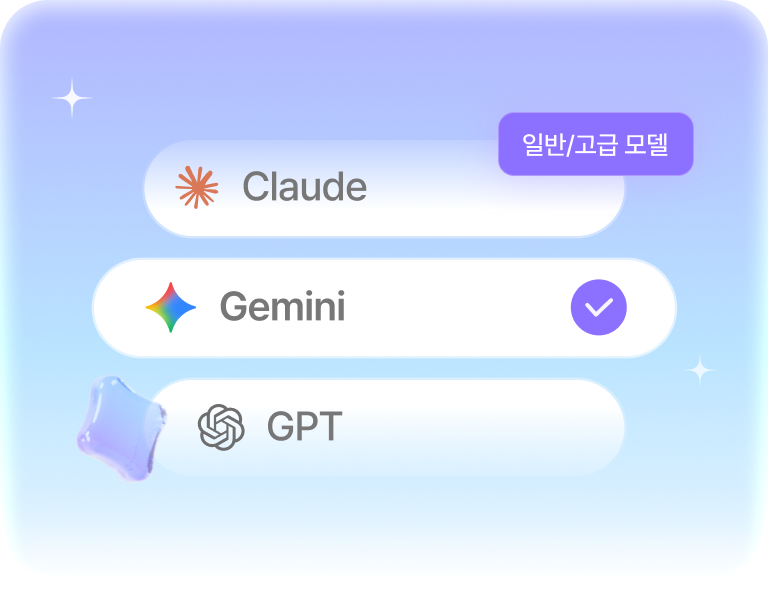 업무에 맞는 AI 모델 선택