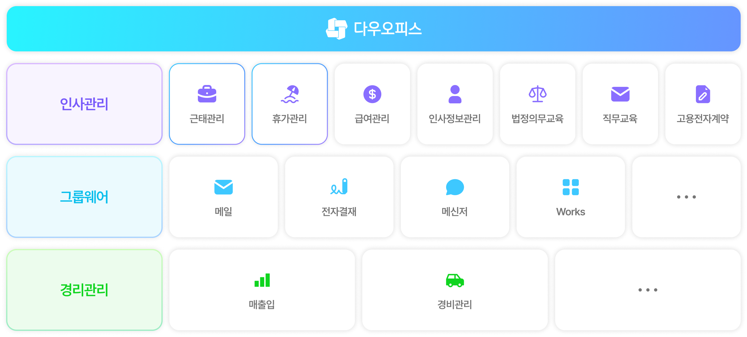 다우오피스 서비스 소개 이미지